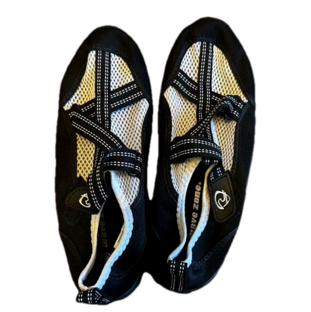Wave Zone Black Swim Athletic Shoes Size 8